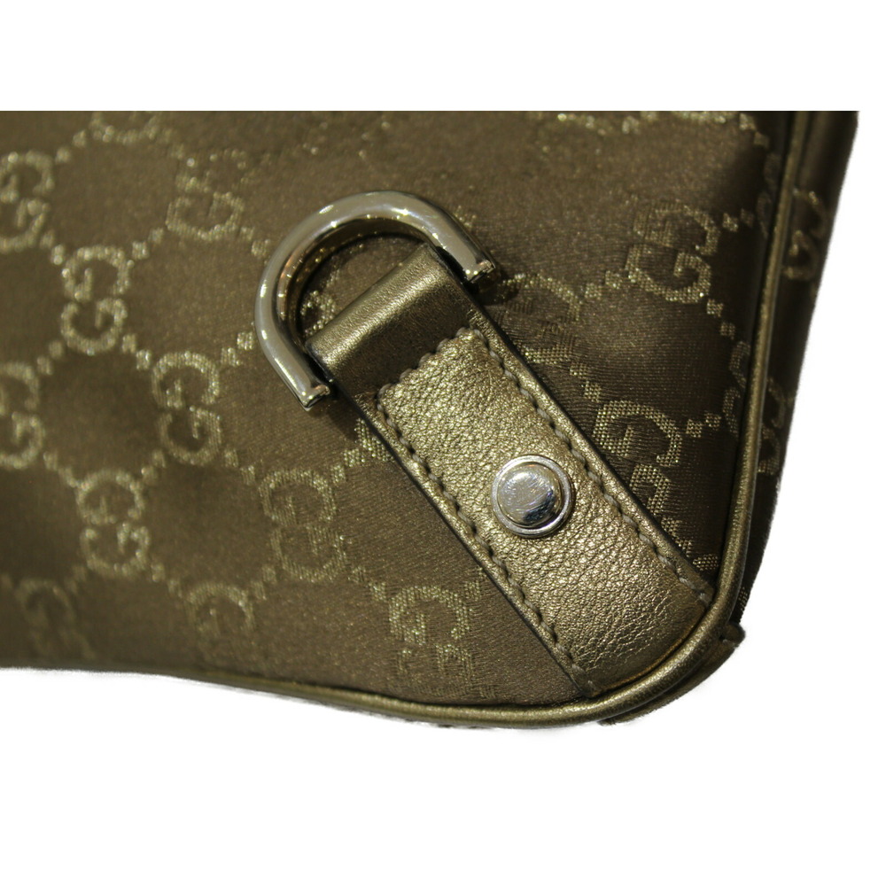 Gucci GG Bag Crossbody Messenger Gold Canvas Shoulder - Picture 6 of 7
